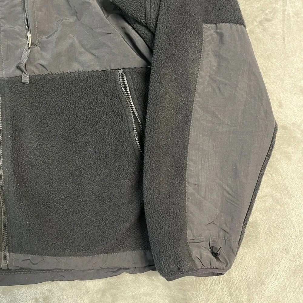 The North Face Denali Polartec Fleece Jacket Mens Large Black Full Zip Venting